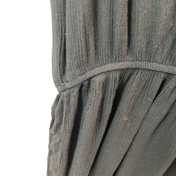 Ladies BE COOL Brand Black Crepe Crochet Detail Romper Size Large - Picture 3 of 11